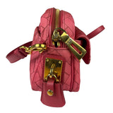Prada Pink Leather Trim/Synthetic Tessuto Camera Bag