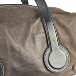 Celine Brown/Black Leather Bowling Bag