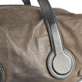 Celine Brown/Black Leather Bowling Bag