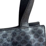 Celine Vintage Black Patent Leather Macdam Vernis Tote Bag