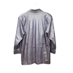 Pierre Balmain Vintage Purple Leather Coat