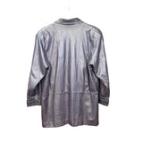 Pierre Balmain Vintage Purple Leather Coat