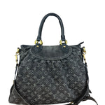 Louis Vuitton Black Denim Neo Cabby Bag