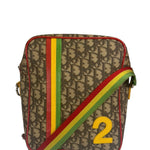 Christian Dior Brown Rasta Totter No.2 Messenger Bag