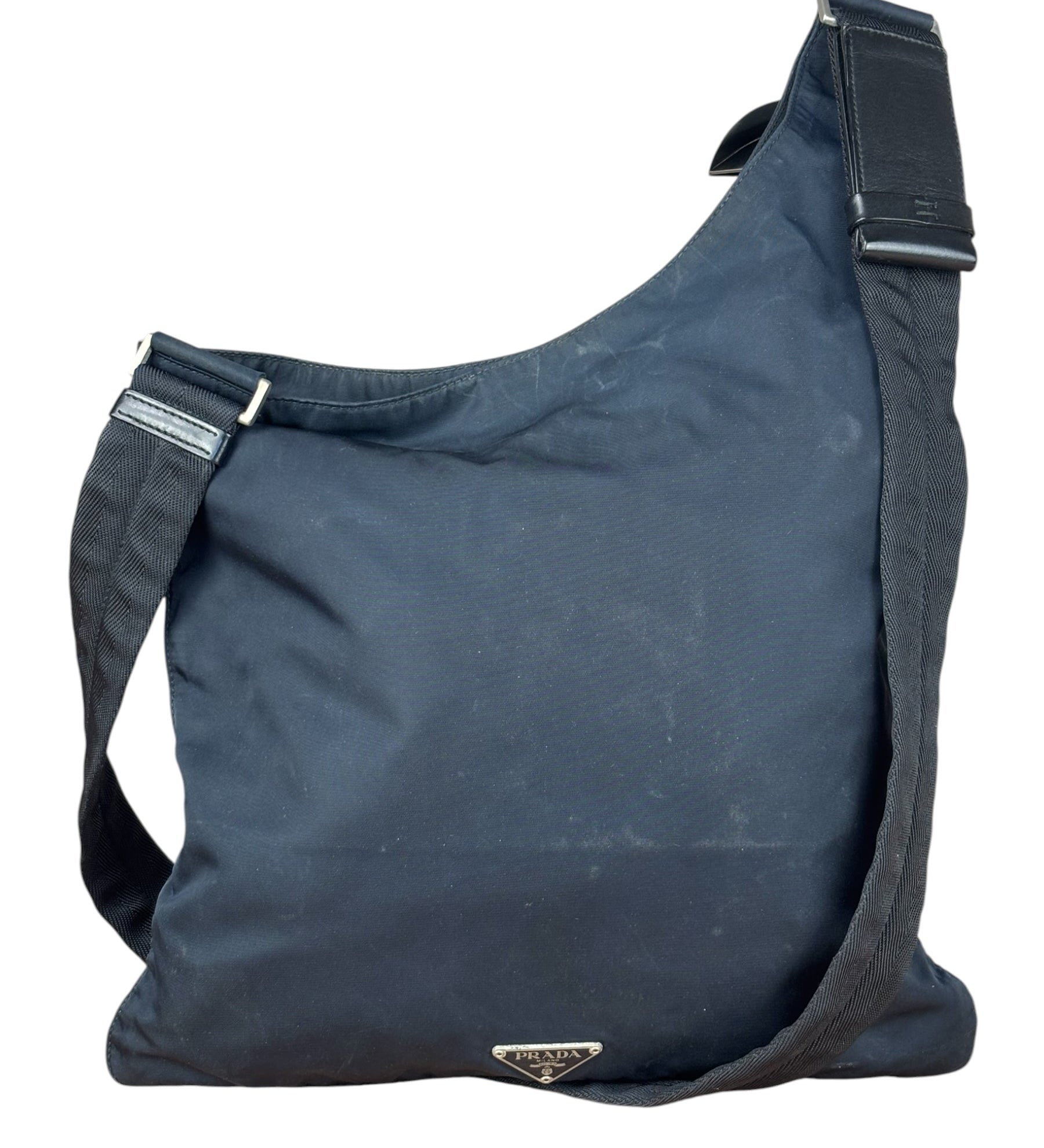 Prada Vintage Dark Navy Nylon Crossbody