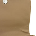 Christian Dior Beige Leather Trim Trotter Floral Embroidered Flap Bag
