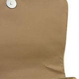Christian Dior Beige Leather Trim Trotter Floral Embroidered Flap Bag
