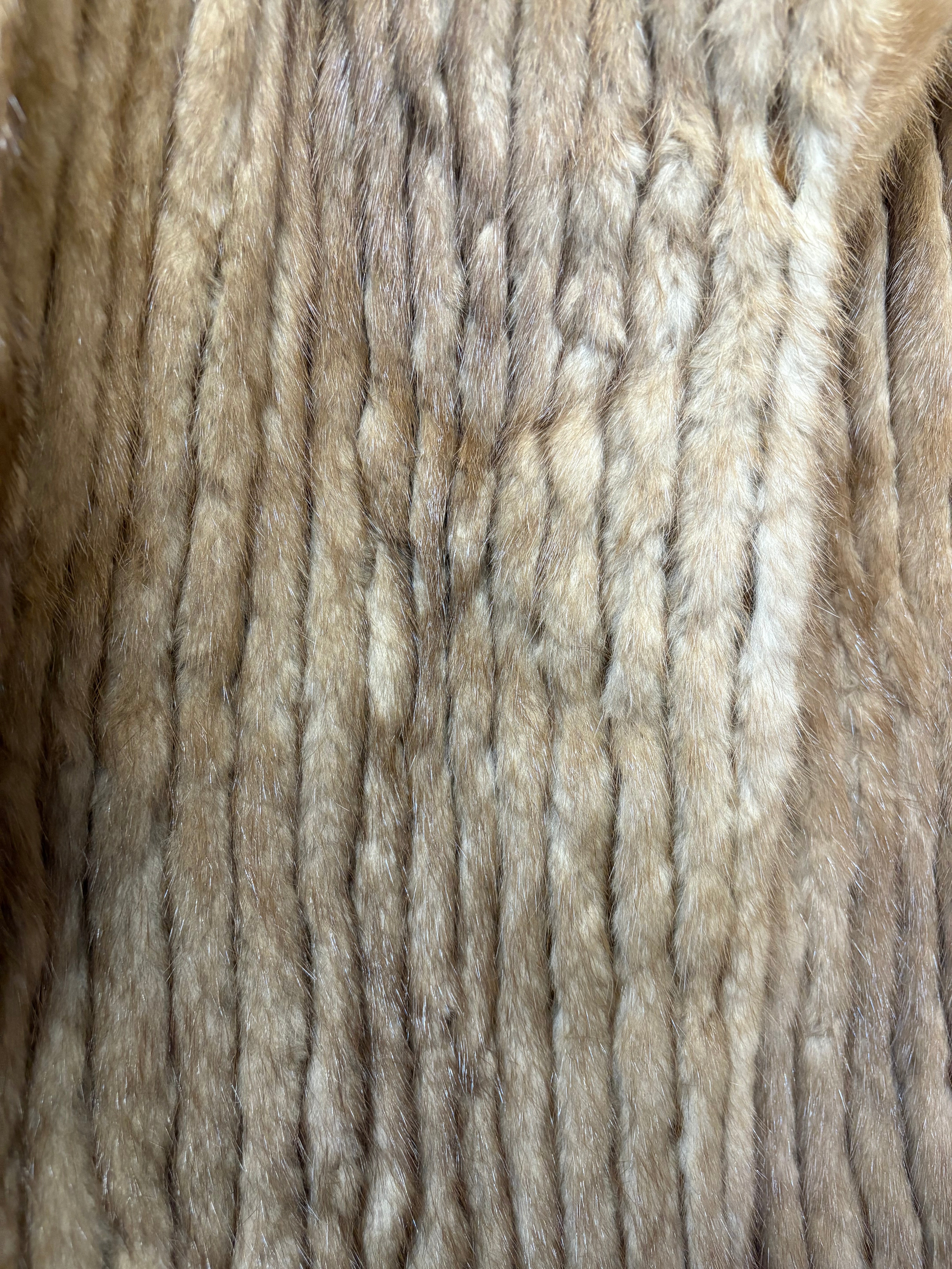 Vintage Light Brown Mink Fur Coat