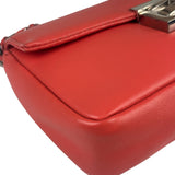 Fendi Coral Pink Leather Mini Baguette