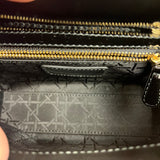 Dior Patent Cannage Mini Lady Dior Black