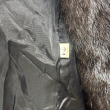 Vintage Brown Striped Mink Fur Coat
