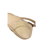Salvatore Ferragamo Beige Gancini Buckle Shoulder Bag
