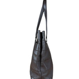 Chanel Brown Leather Chocolate Bar Tote 2004