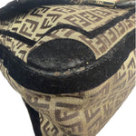 Fendi Black Trim Zucca Mamma Baguette