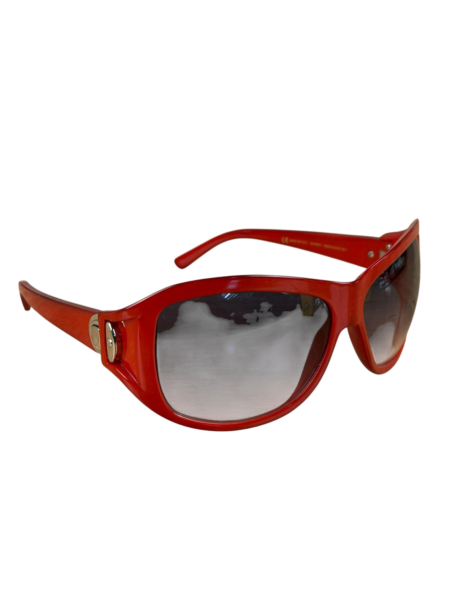 Marc Jacobs Oversized Red Wrap Sunglasses