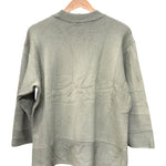Issey Miyake Pleats Please Green Ribbed Knit Sweater