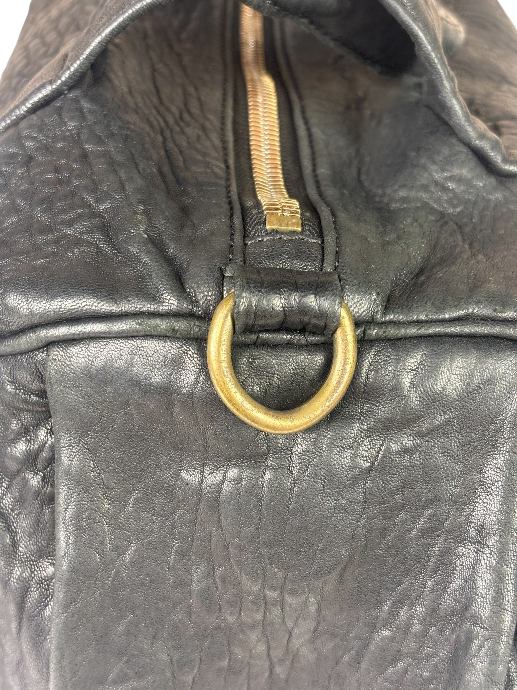 Alexander Wang Black Pebbled Leather Rocco Satchel