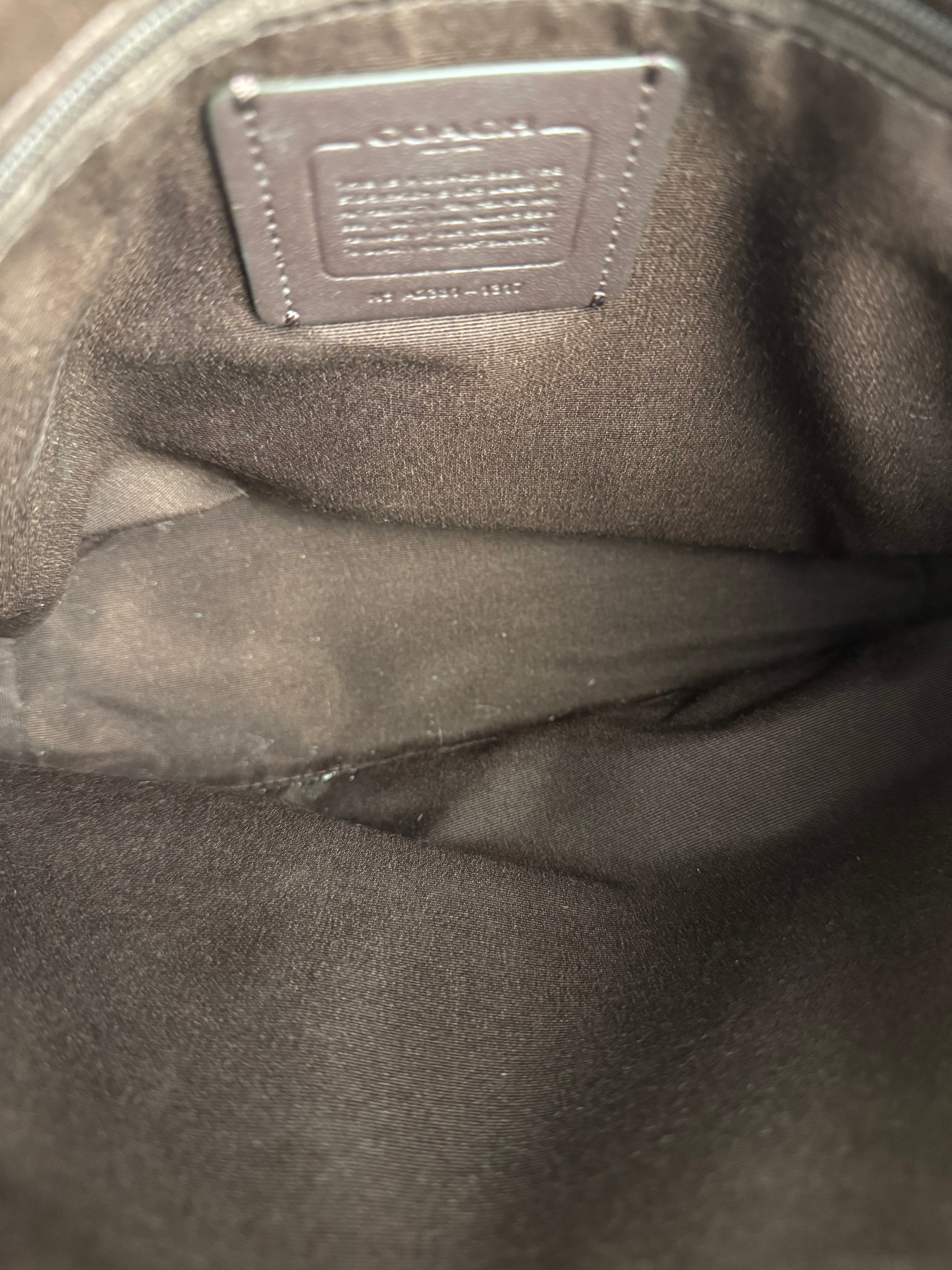 Coach Maroon Pebbled Leather Remi 2Way Bag