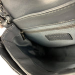 Chanel Dark Grey Quilted Leather Loop Flap Bag 2014