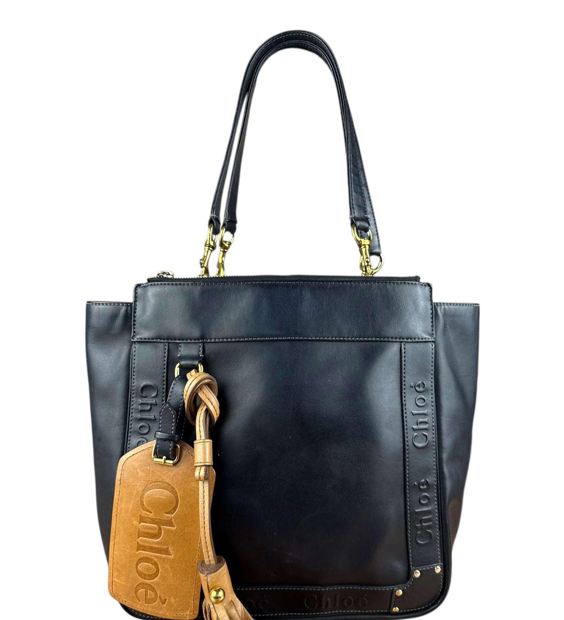 Chloé Black Leather Eden Tote
