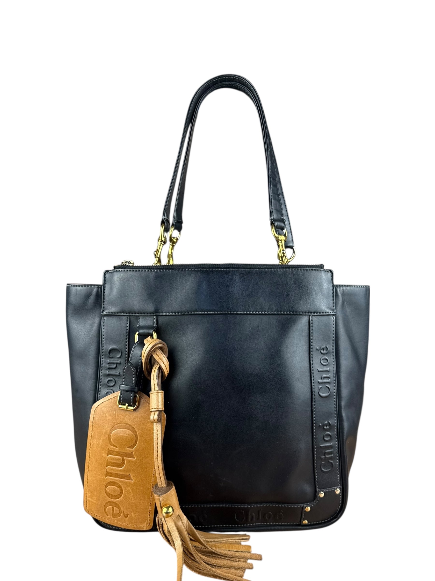 Chloé Black Leather Eden Tote