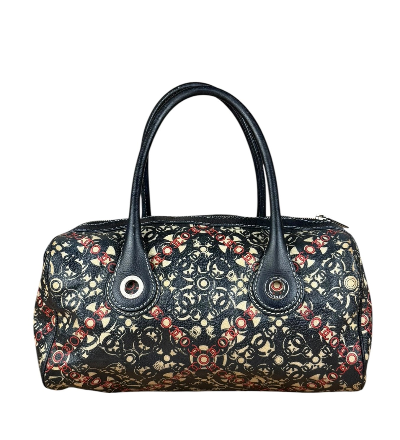 Chanel Vintage Coco Optic Bowler Bag 2006
