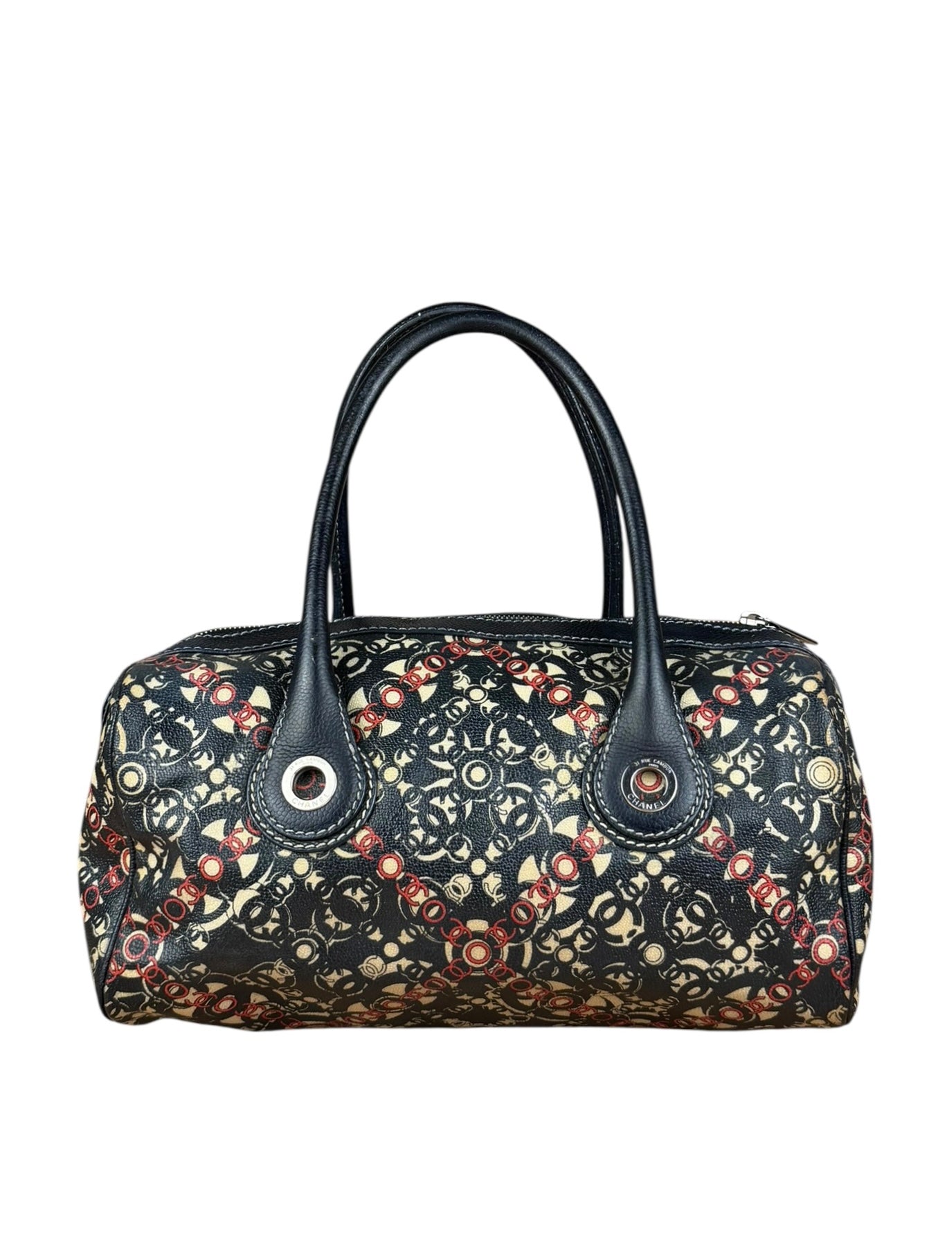 Chanel Vintage Coco Optic Bowler Bag 2006