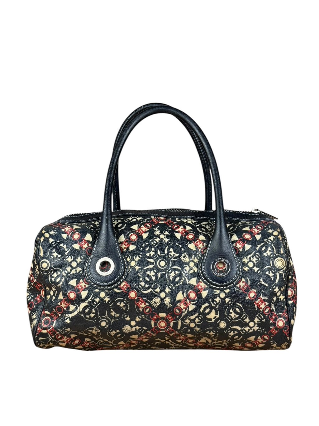 Chanel Vintage Coco Optic Bowler Bag 2006