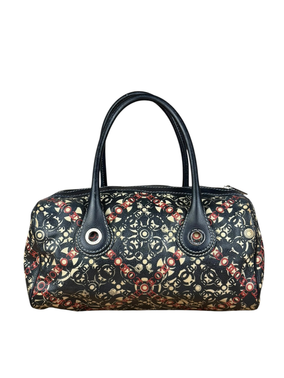 Chanel Vintage Coco Optic Bowler Bag 2006