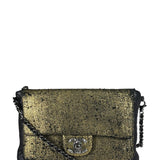 Chanel Black/Golden Quilted Lambskin Night Clutch On Chain Flap Bag 2012