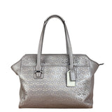 Coach Putty Grey Leather Taylor Eyelet Caryall Shoulder Bag