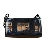 Chanel Black PVC Vinyl Coco Windows Pochette 2003