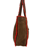 Chanel 1998 Coco Mark Brown Suede Handbag