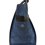 Celine Calfskin Leather/Suede Tri-Color Luggage Tote Bag