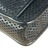 Chanel Black Perforated Leather Up in the Air Flap Bag 2012