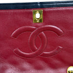 Chanel Black Quilted Single Flap Bag 1988