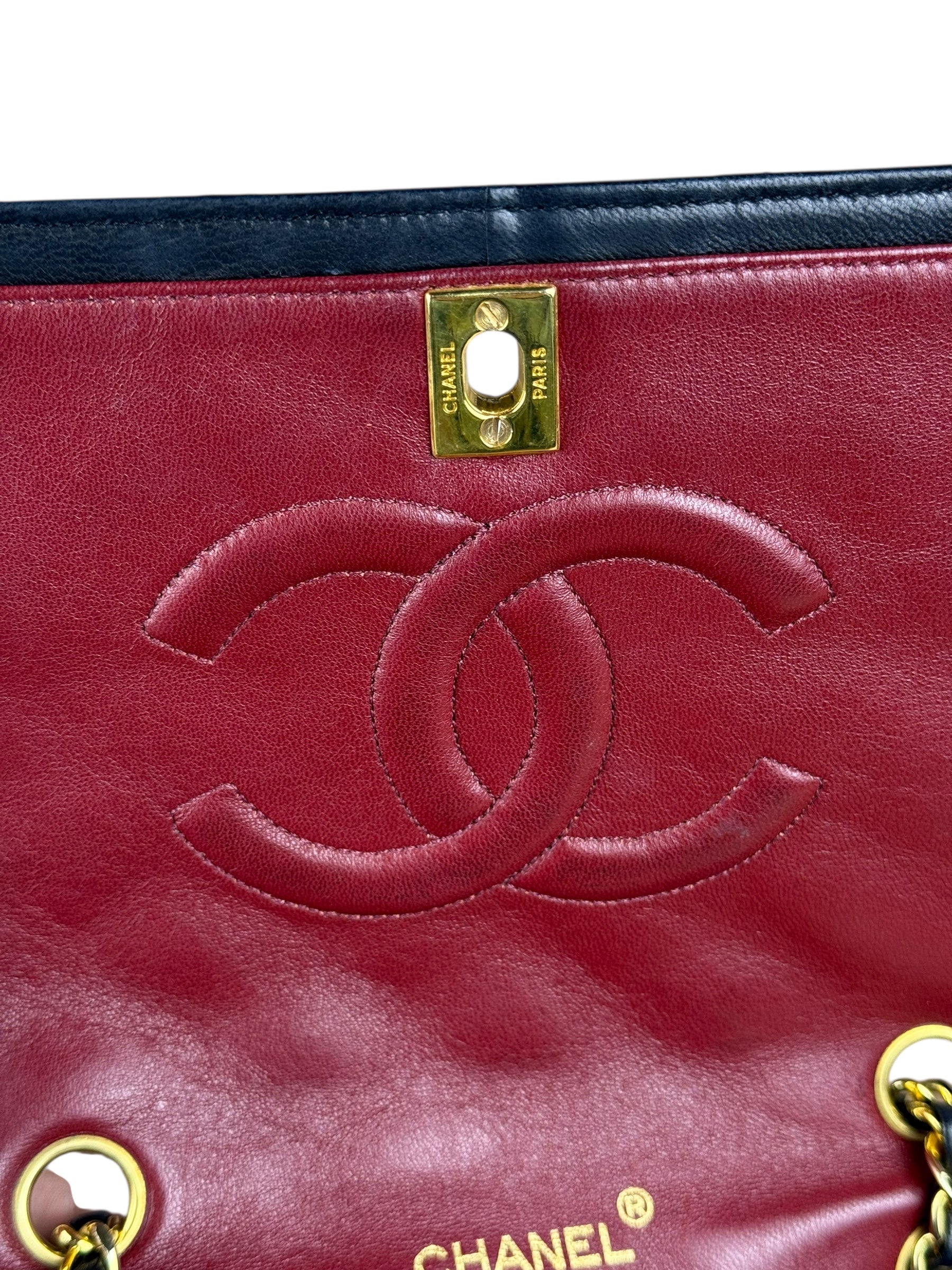 Chanel Black Quilted Single Flap Bag 1988