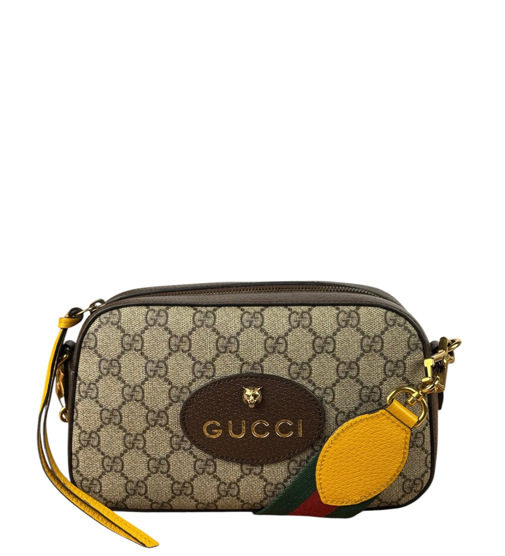 Gucci Vintage Brown GG Neo Crossbody Bag