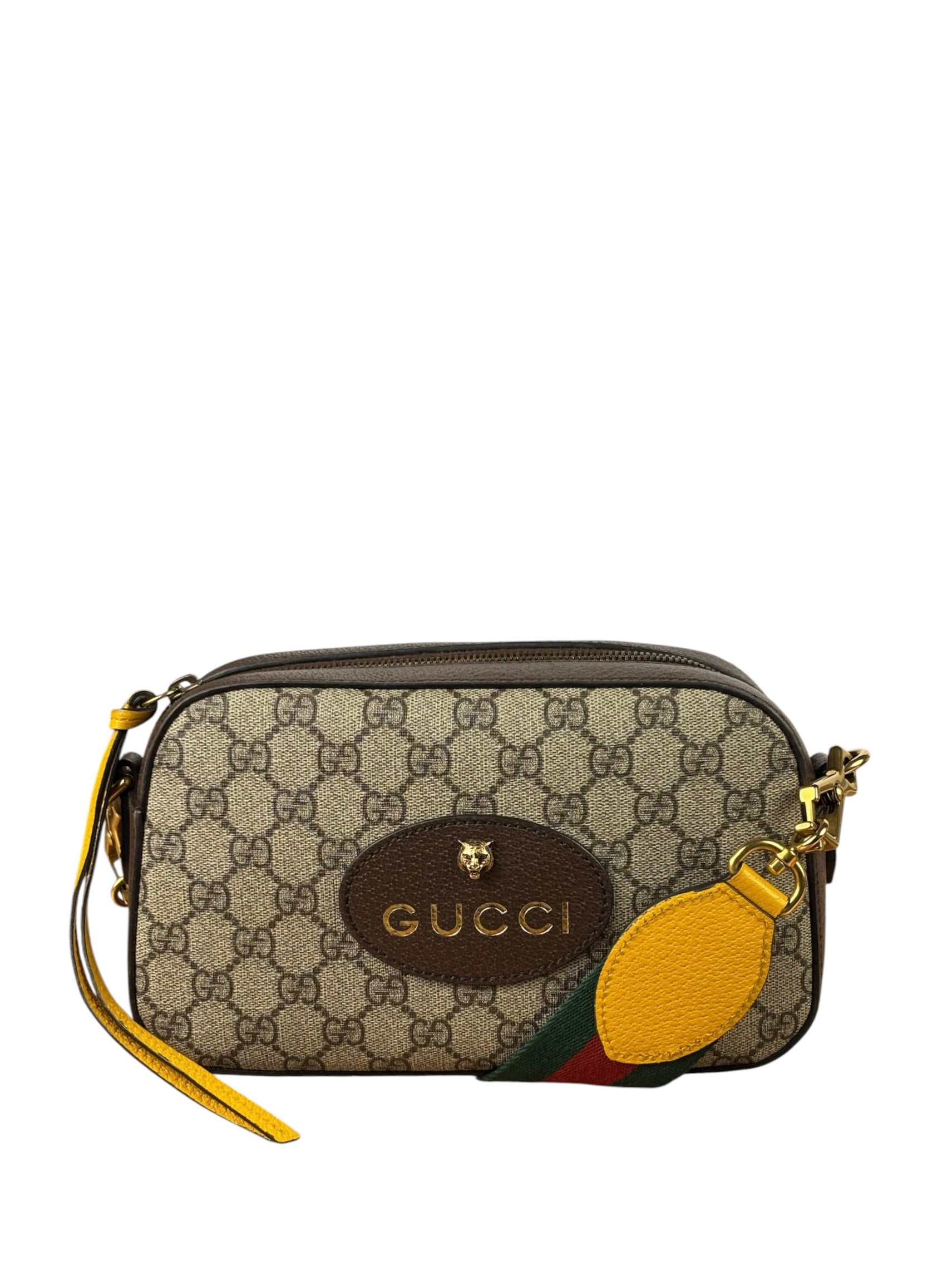 Gucci Vintage Brown GG Neo Crossbody Bag