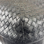 Bottega Veneta Black Intrecciato Woven Hobo Bag