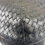 Bottega Veneta Black Intrecciato Woven Hobo Bag