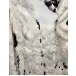 Vintage Cream/Brown Rabbit Fur Coat