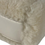 Fendi Cream Fur Lambskin Trim Micro Peekaboo Two-Way Bag
