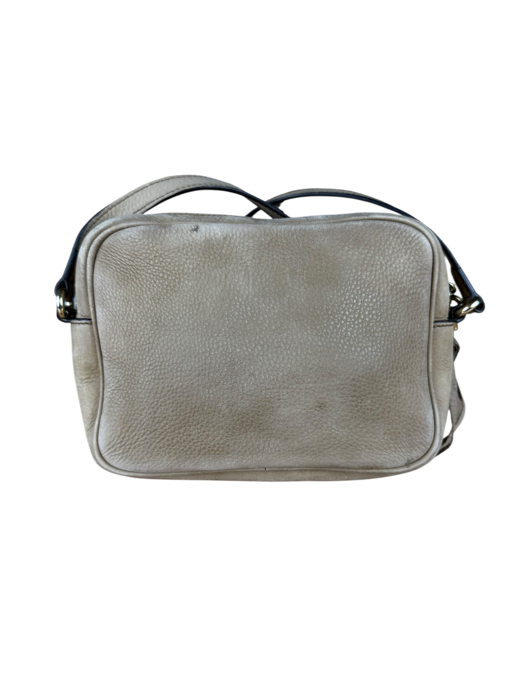 Gucci Brown Suede Soho Disco Crossbody Beige