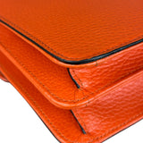 Gucci Orange Leather G Dollar Interlocking Small Shoulder Bag
