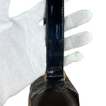 Chanel Black Patent Chocolate Bar Shoulder Bag '02