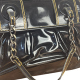 Fendi Black Patent Leather Shoulder Bag B
