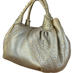 Fendi Metallic Gold Spy Shoulder Bag