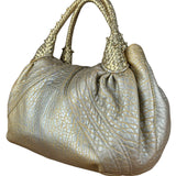 Fendi Metallic Gold Spy Shoulder Bag