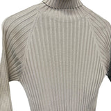 Gucci Vintage Brown Ribbed Turtle Neck Sweater